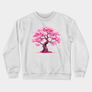 Japanese Sakura Cherry Blossom Tree Crewneck Sweatshirt